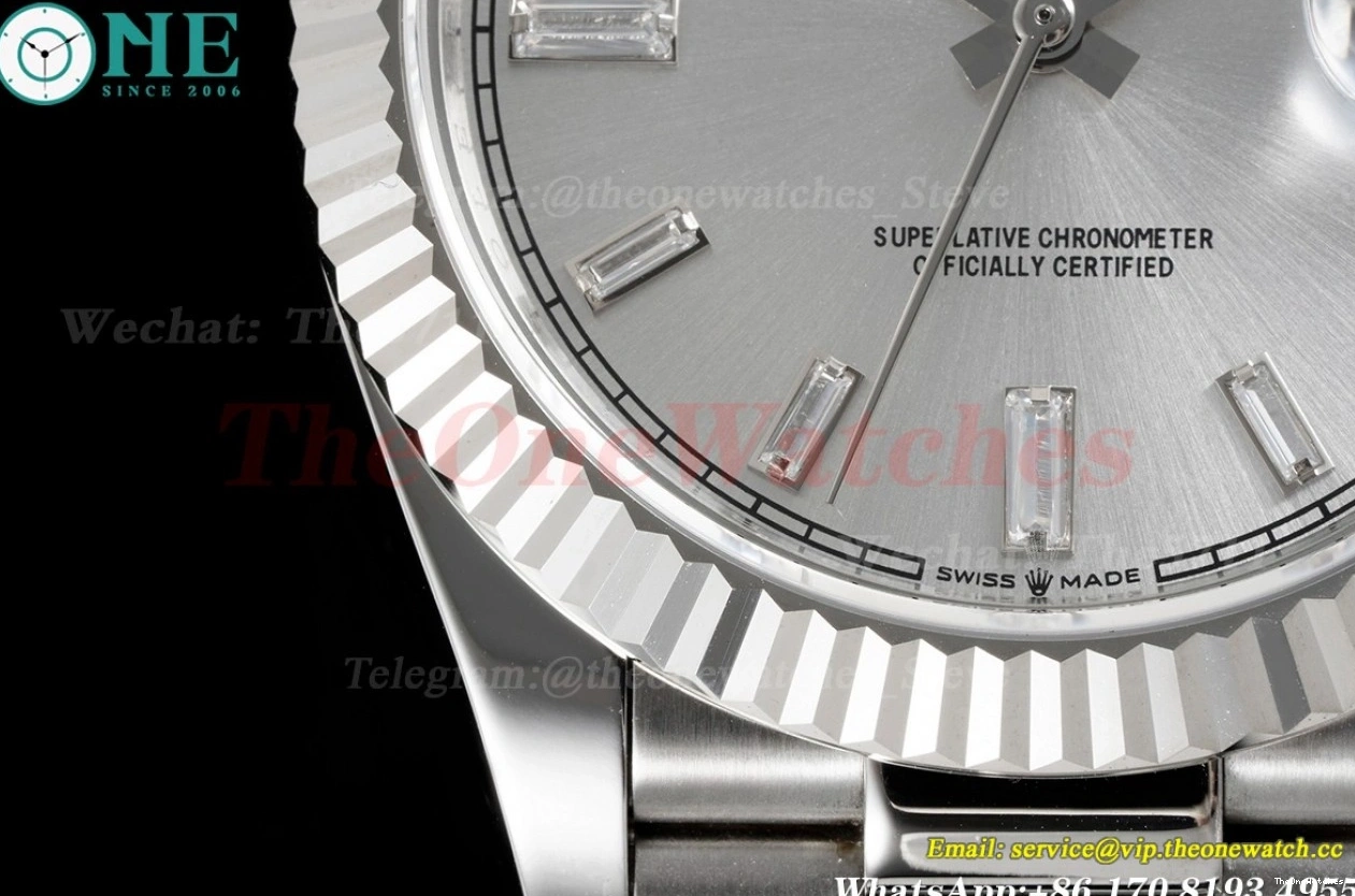 40mm Silver Stk DayDate EWF A2836 SS SS 0218